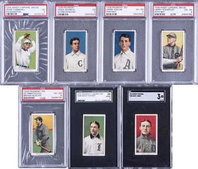 1909-11 T206 White Border Graded Collection (7 Different)